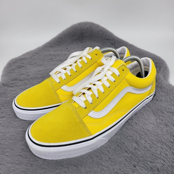 Vans Other - VANS Old Skool Skate Shoes Men's Size 10.5 Cyber Yellow/True White